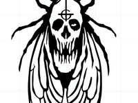 papa death moth decal