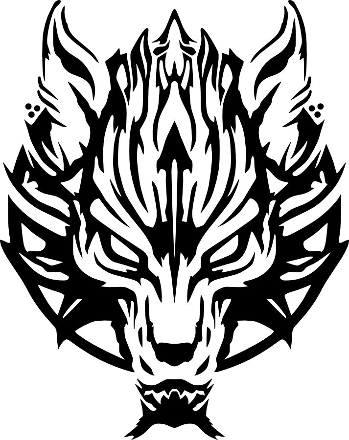 Fenrir Sigil Wolf Vinyl Decal