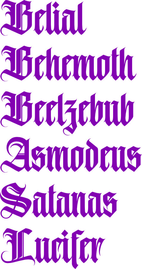 Ghost “Six Lords of Hell” Vinyl Decal