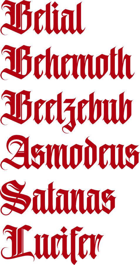 Ghost “Six Lords of Hell” Vinyl Decal