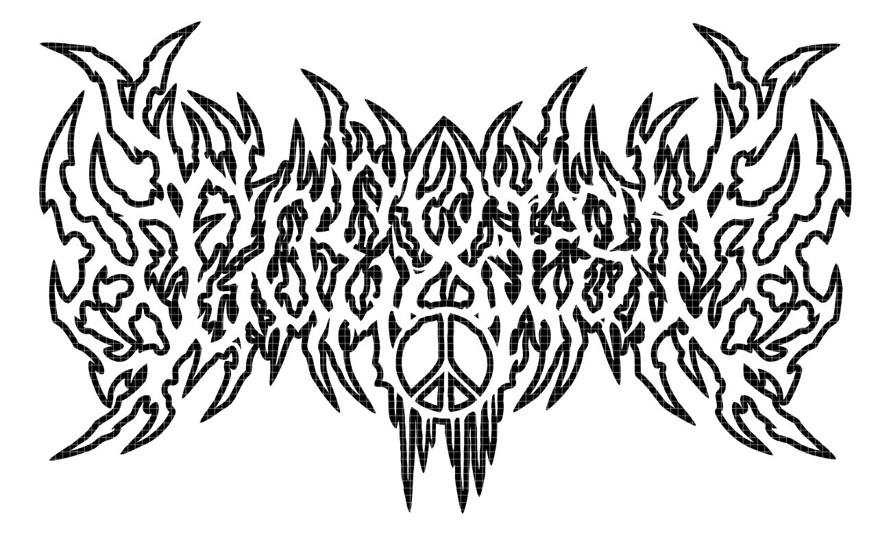 Death metal COEXIST decal