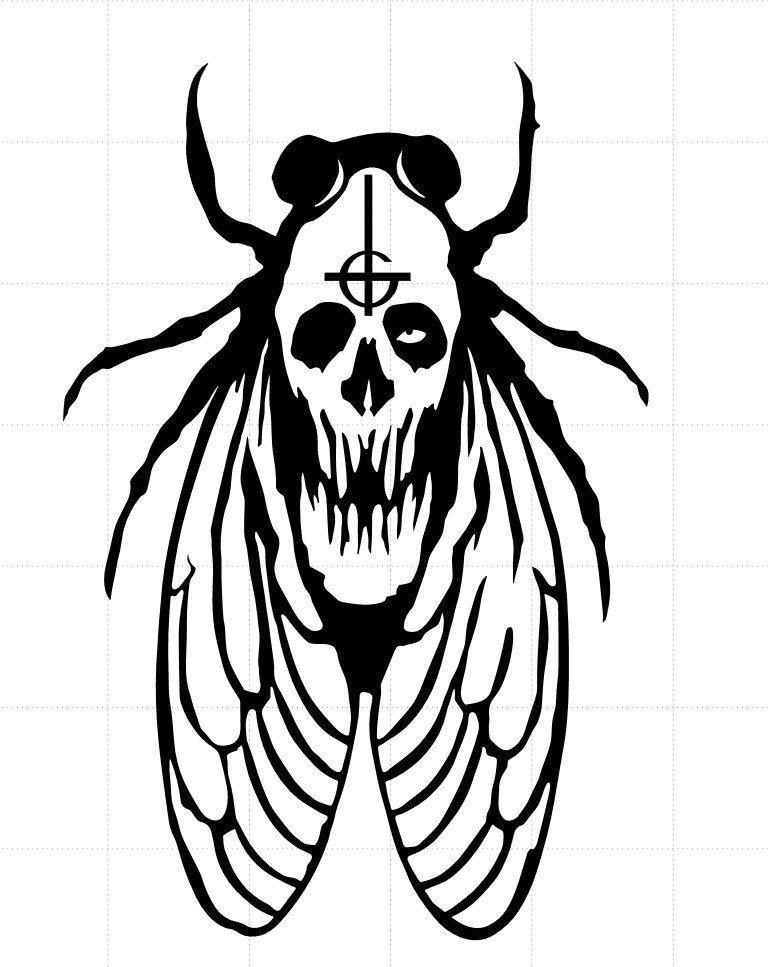 papa death moth decal