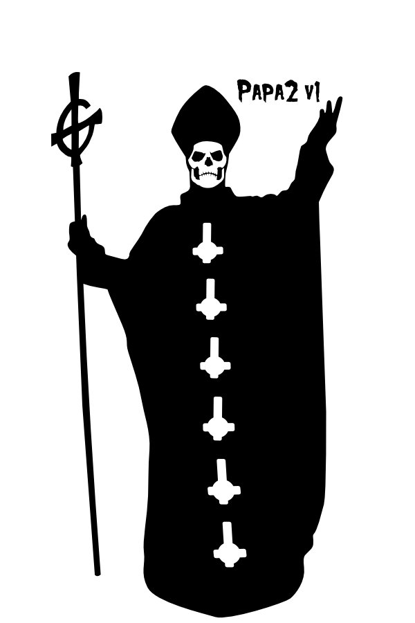 Papa Emeritus II – Ghost–Inspired Vinyl Decal