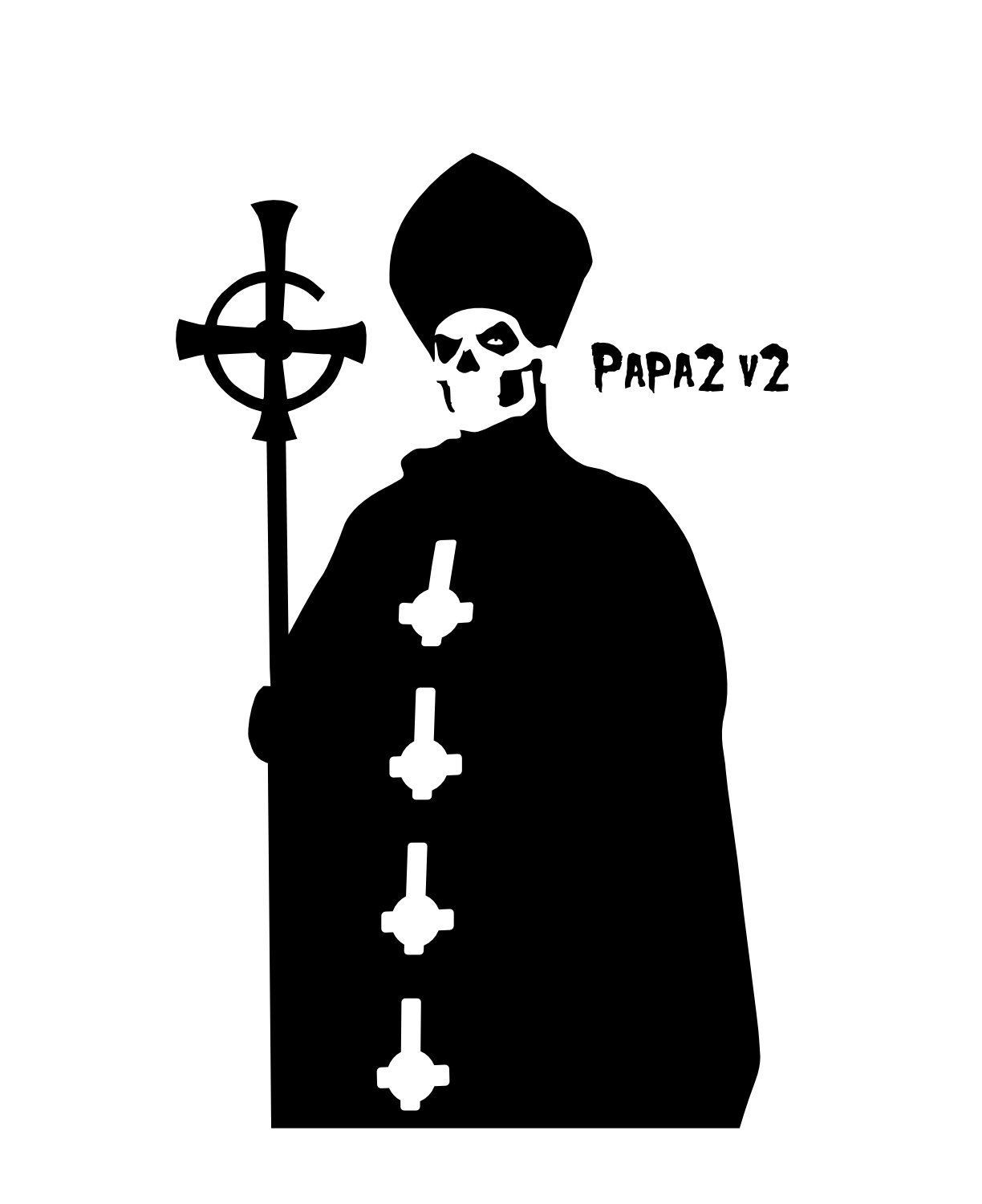 Papa Emeritus II – Ghost–Inspired Vinyl Decal