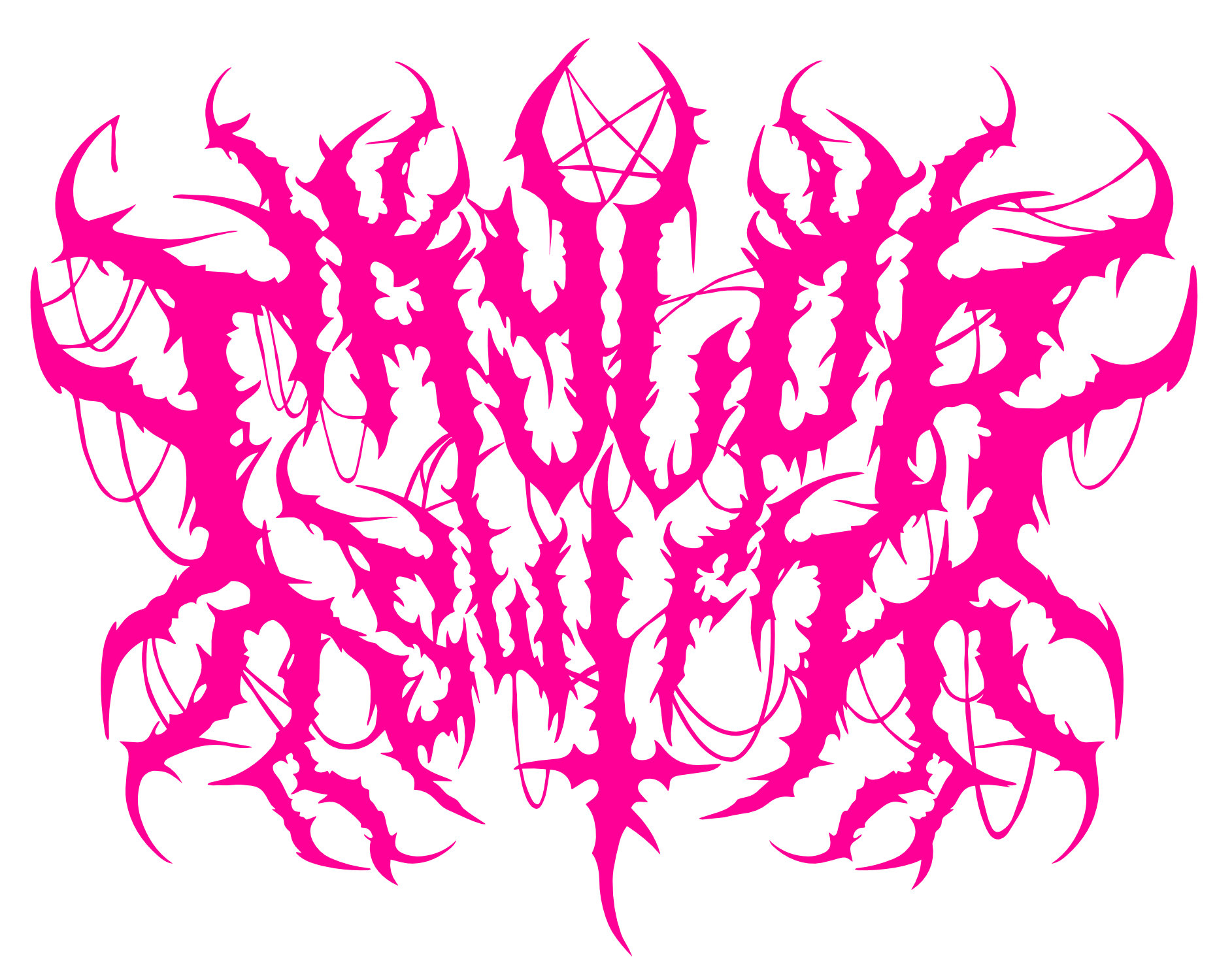 Custom Death Metal Font Vinyl Decal