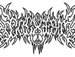 Death metal COEXIST decal