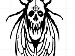 papa death moth decal