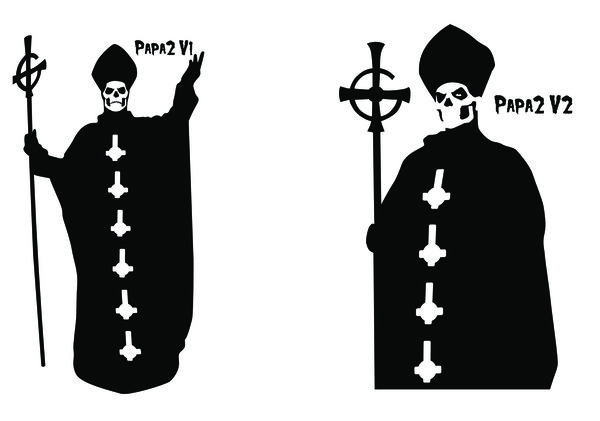 Papa Emeritus II – Ghost–Inspired Vinyl Decal